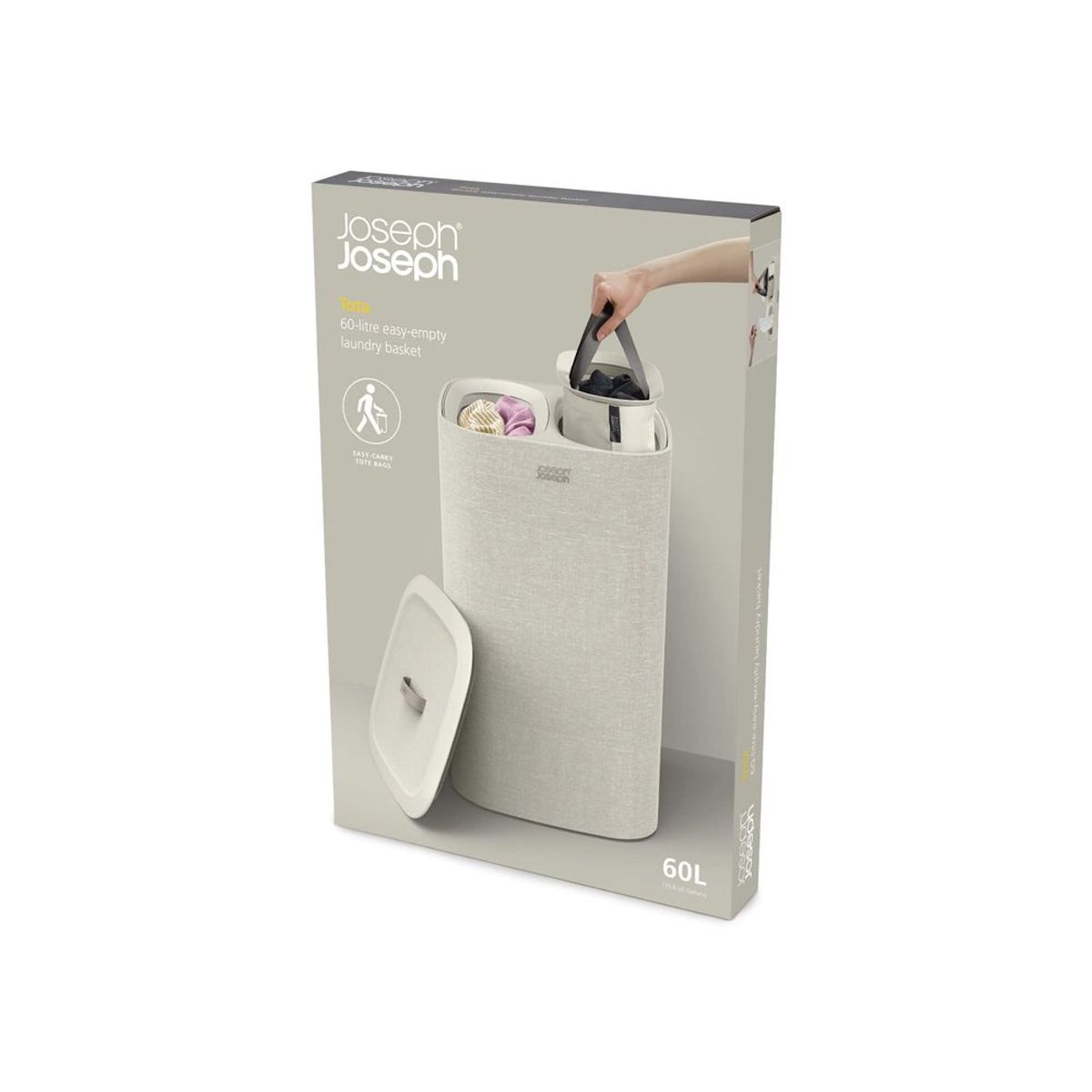 JOSEPH JOSEPH - Cesto Ropa 60 L Joseph Joseph Tota Crudo