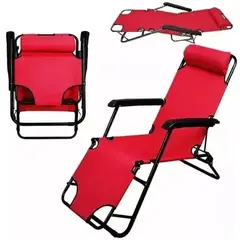 GENERICO - SILLAS REPOSADERA PLEGABLE PLAYA CAMPING