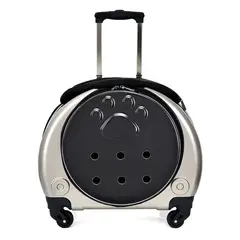 OKAY - Maleta Transporte De Mascotas Con Ruedas Color Dorado