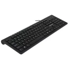 MEETION - Teclado de Oficina USB Ultradelgado Ergonomico K842M Negro