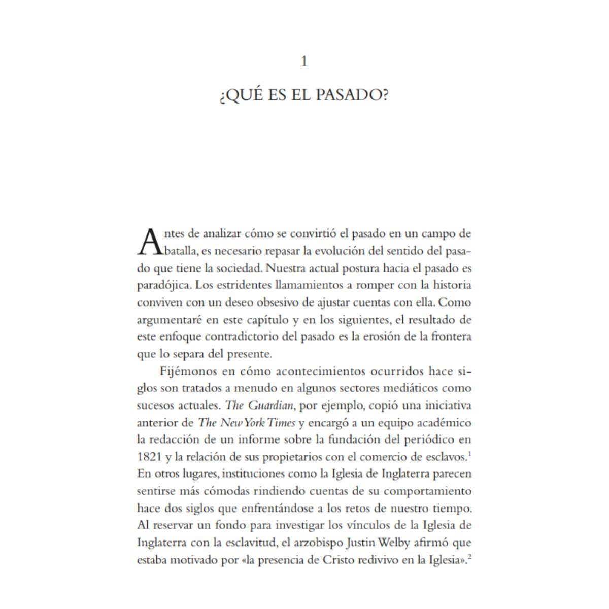 LA ESFERA DE LOS LIBROS - La guerra contra el pasado