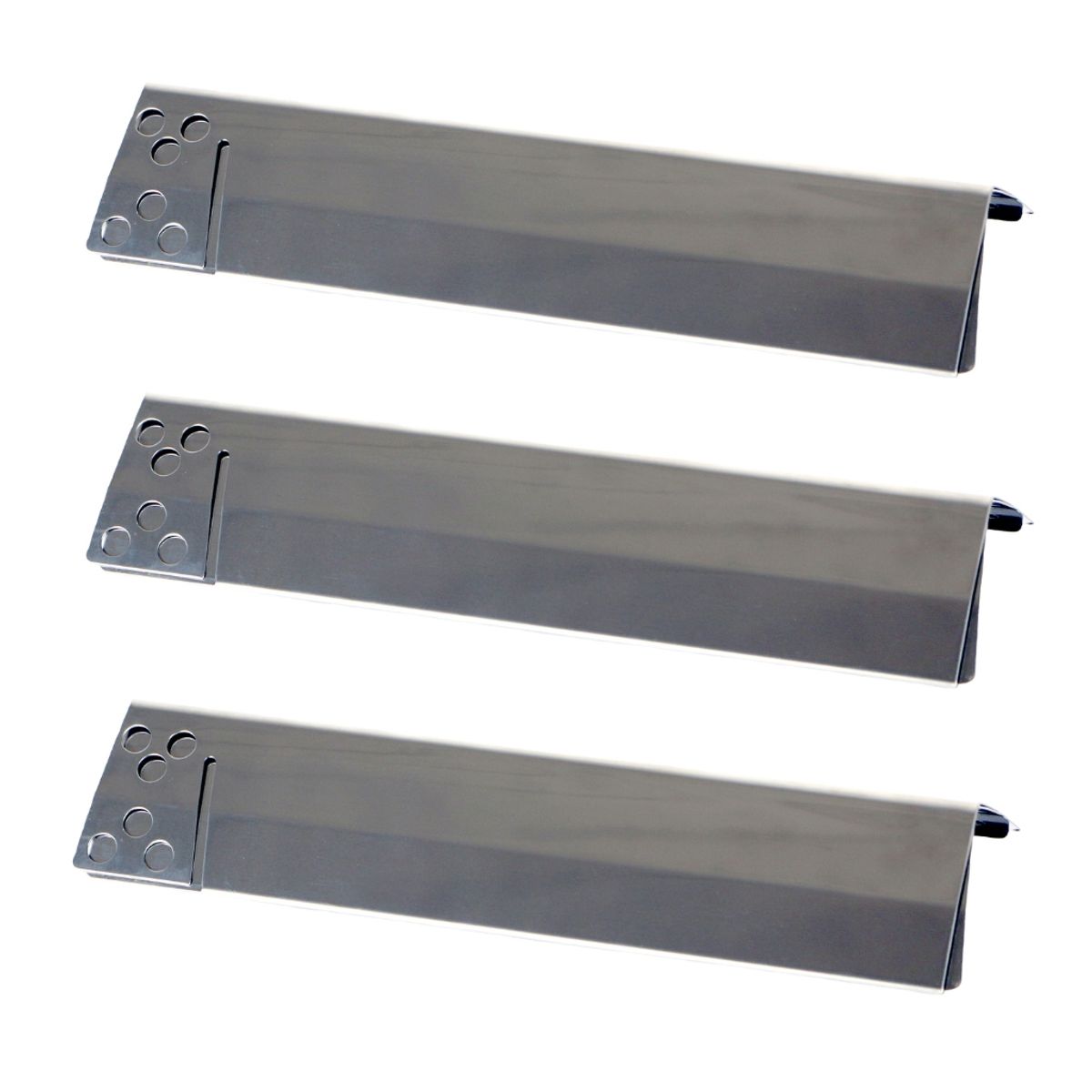 GENERICO - Kit 3 Repuesto Difusor de Llama Universal Ajustable (29,5 a 52 cm) Parrillas a Gas