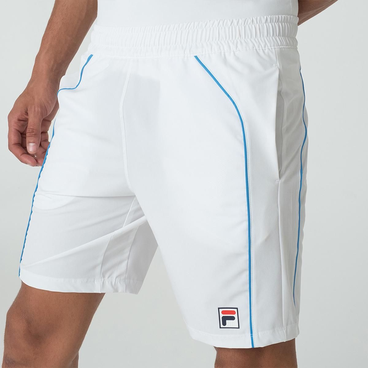 FILA - Short Fila Backspin Color Block Hombre Blanco
