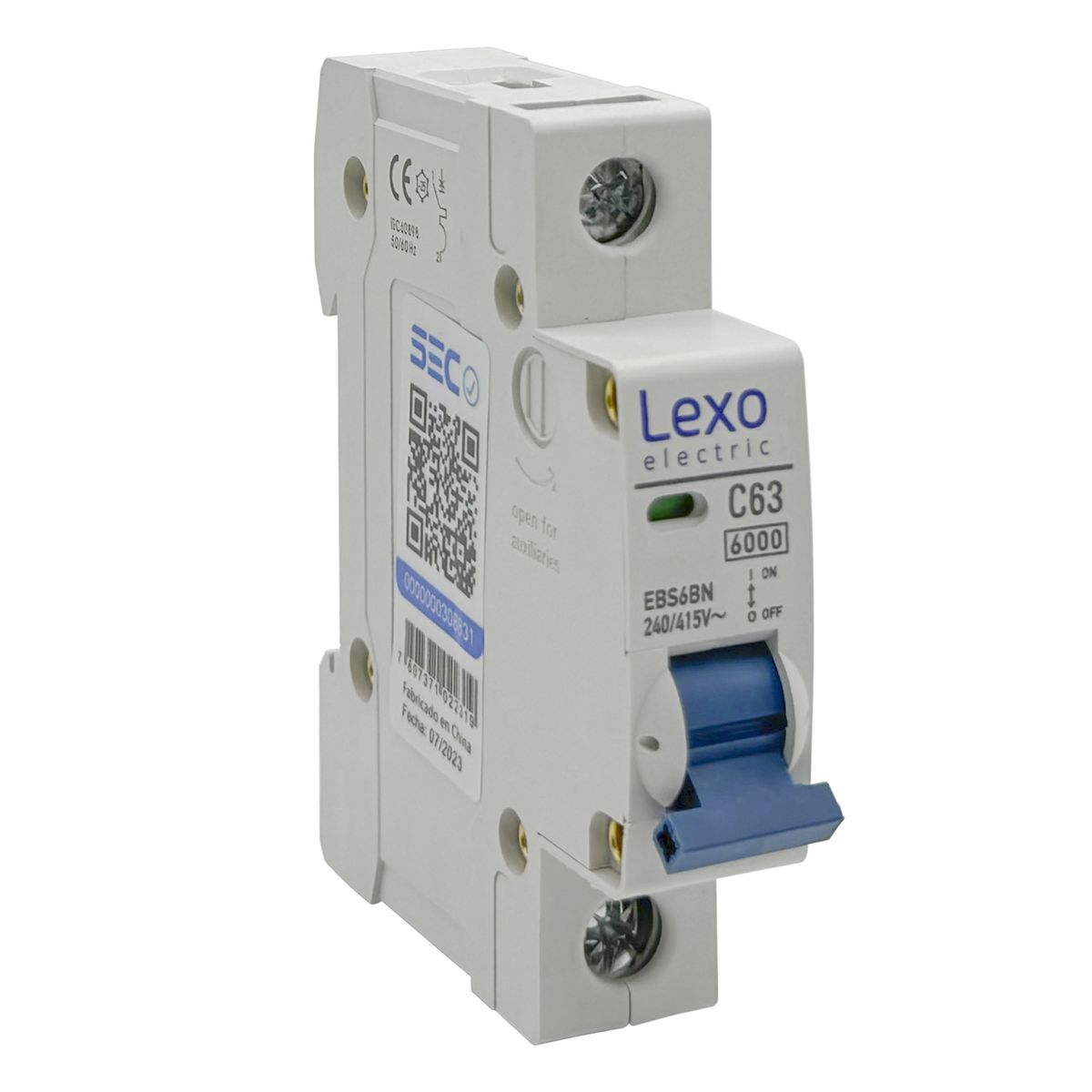 LEXO - Interruptor Automático 1p 63a 1x63a 6ka Curva C - Lexo
