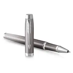 PARKER - Roller IM Writing Rituals Gris Punta Fina Tinta Negra