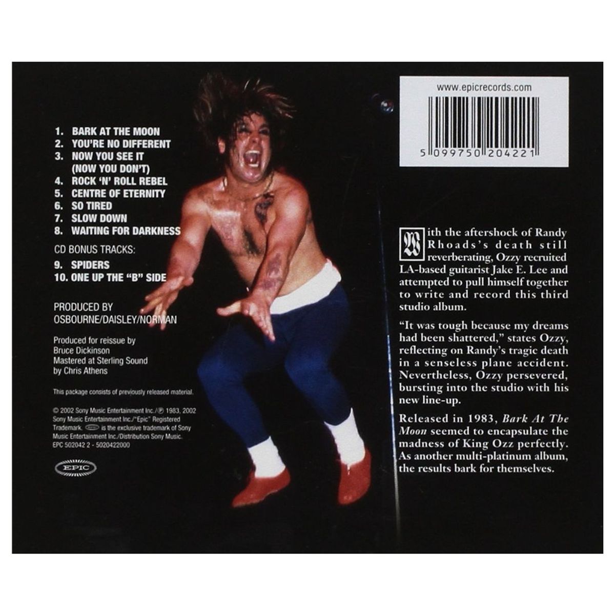 GENERICO - OZZY OSBOURNE - BARK AT THE MOON / CD