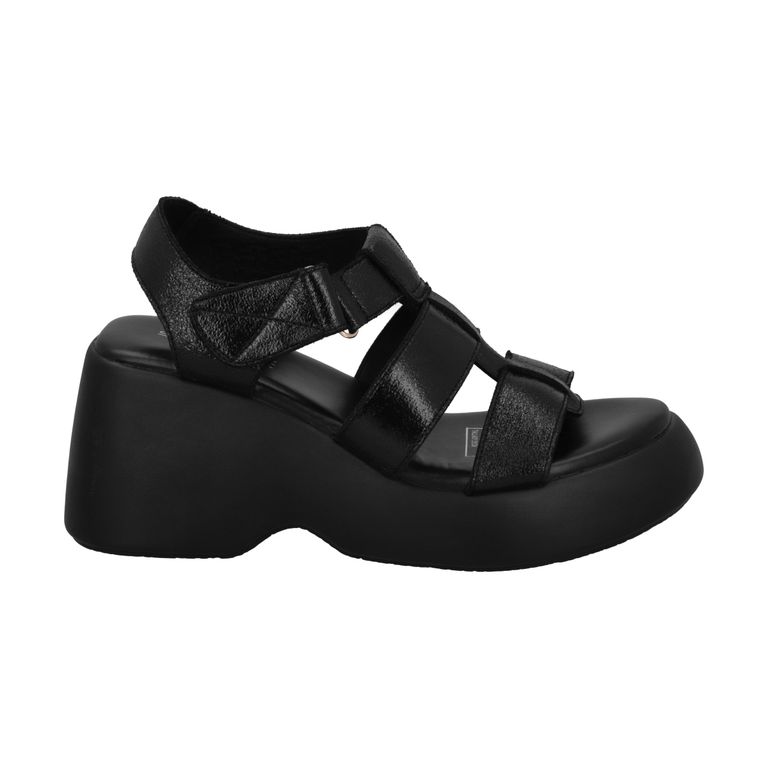 Sandalia Mujer Negro Lift