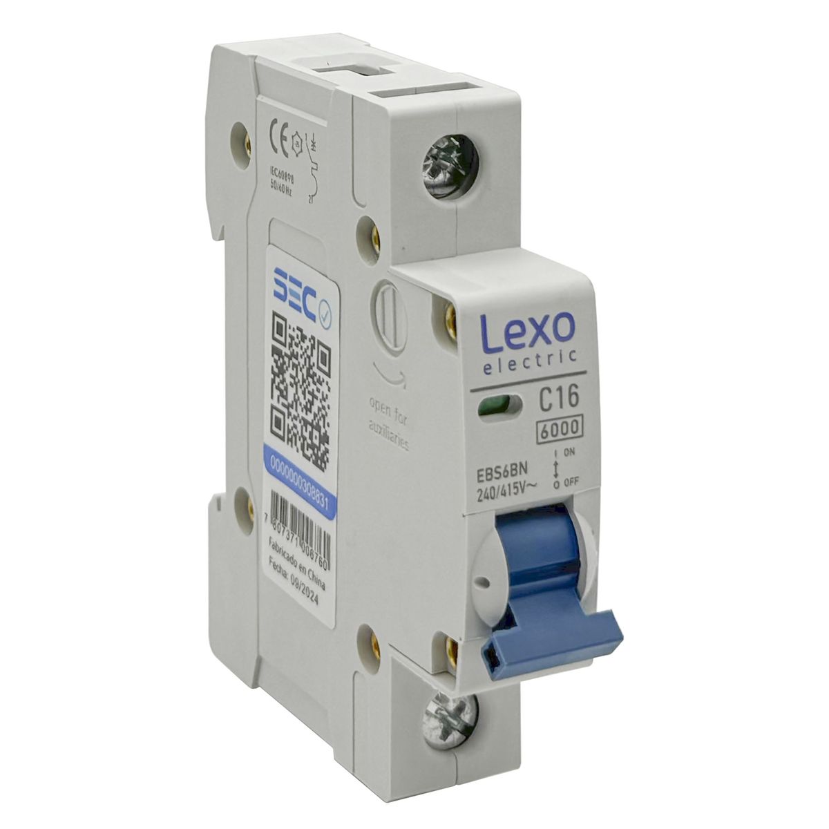 Interruptor Automático 1p 16a 1x16a 6ka Curva C - Lexo, marca LEXO - Foto Principal