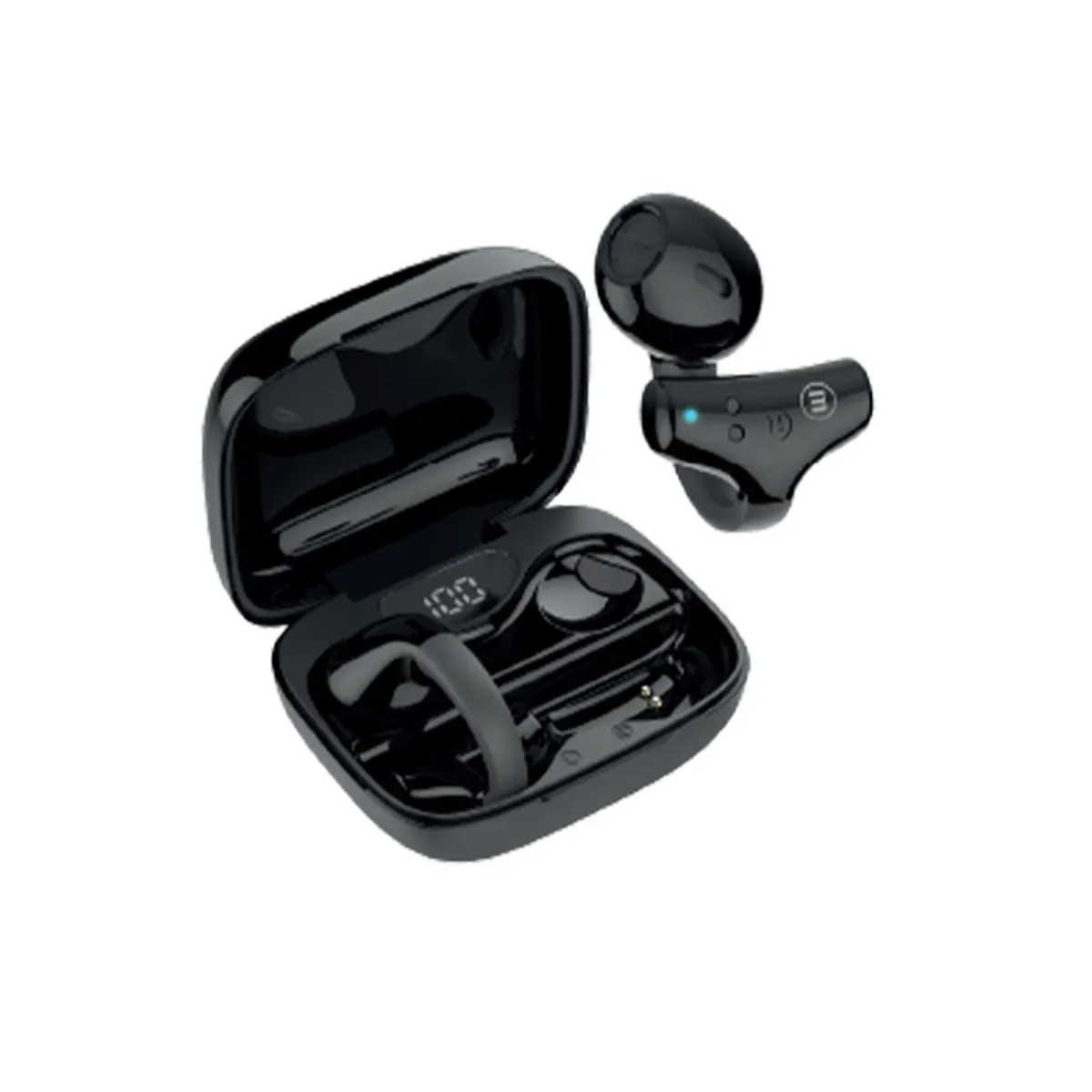 MAXELL - Audífonos Bluetooth Maxell Ear Cuff Clip On Open-Ear TWS Negro