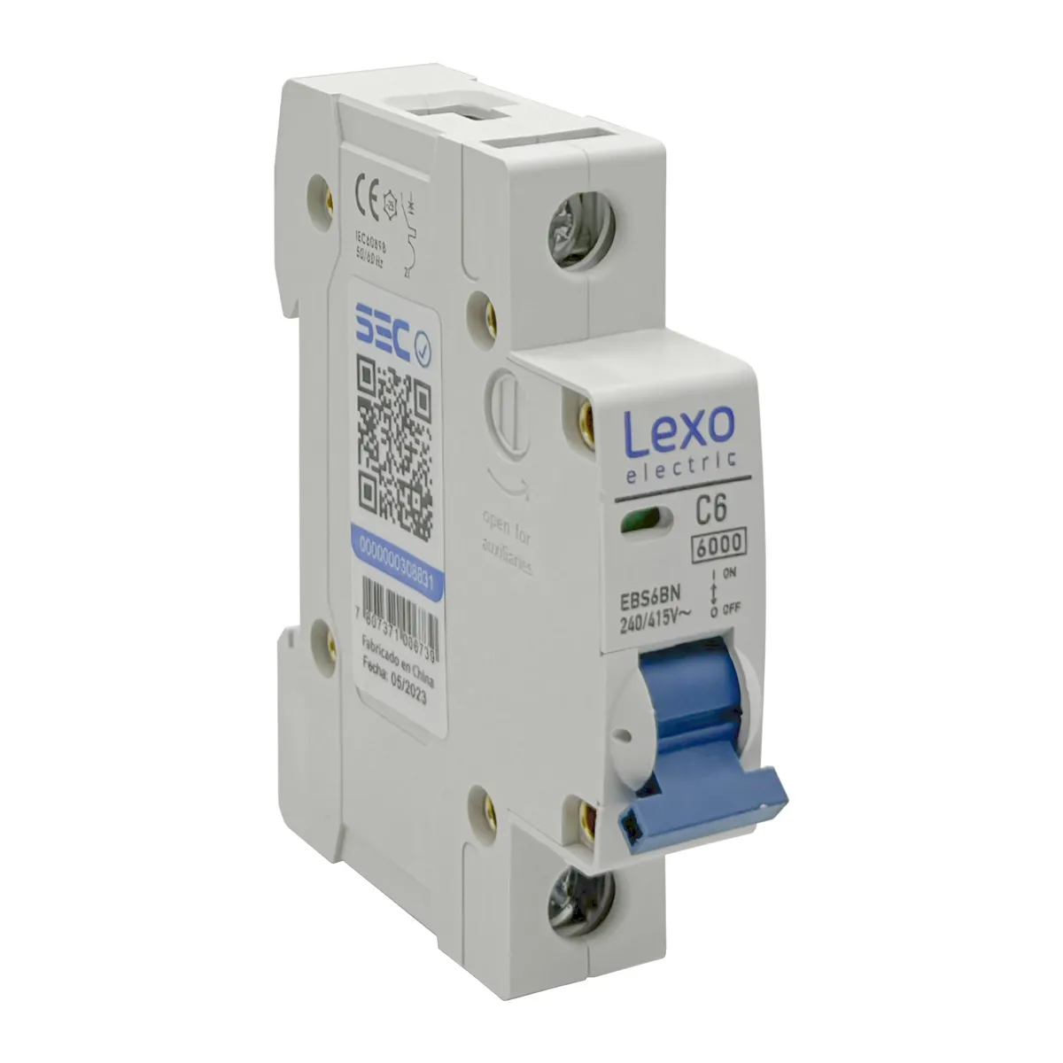 LEXO - Interruptor Automático 1p 6a 1x6a 6ka Curva C - Lexo