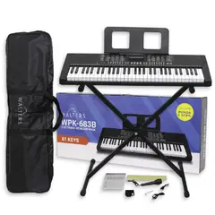 WALTERS - Pack Teclado Musical Dinamico 61 Notas WPK-683B