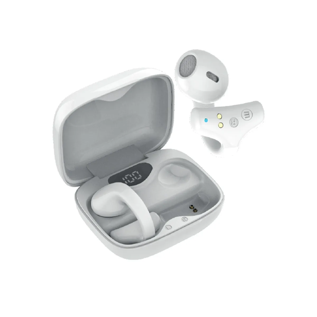 MAXELL - Audífonos Bluetooth Maxell Ear Cuff Clip On Open-Ear TWS Blanco