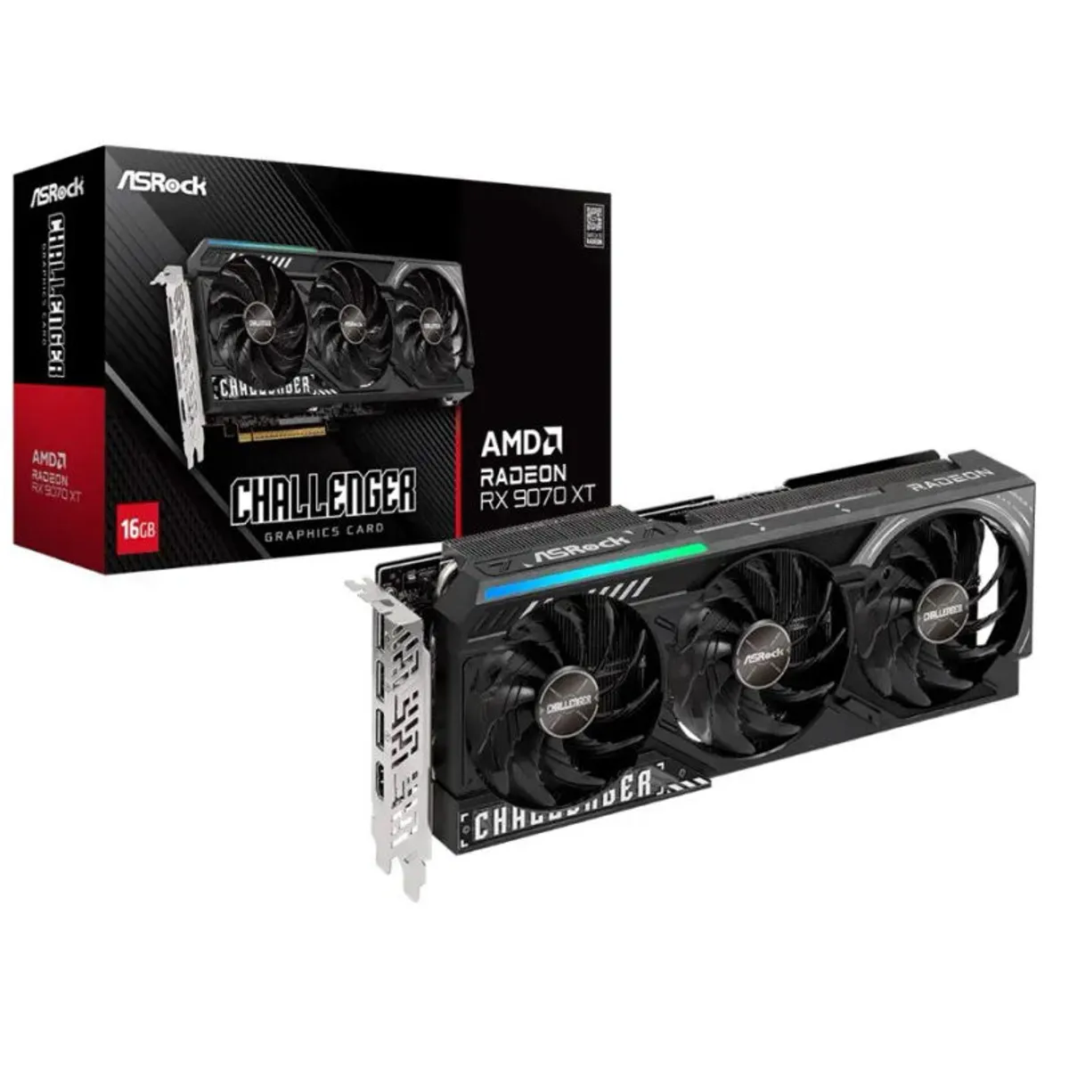 ASROCK - ASRock RADEON RX9070 XT CHALLENGER 16GB