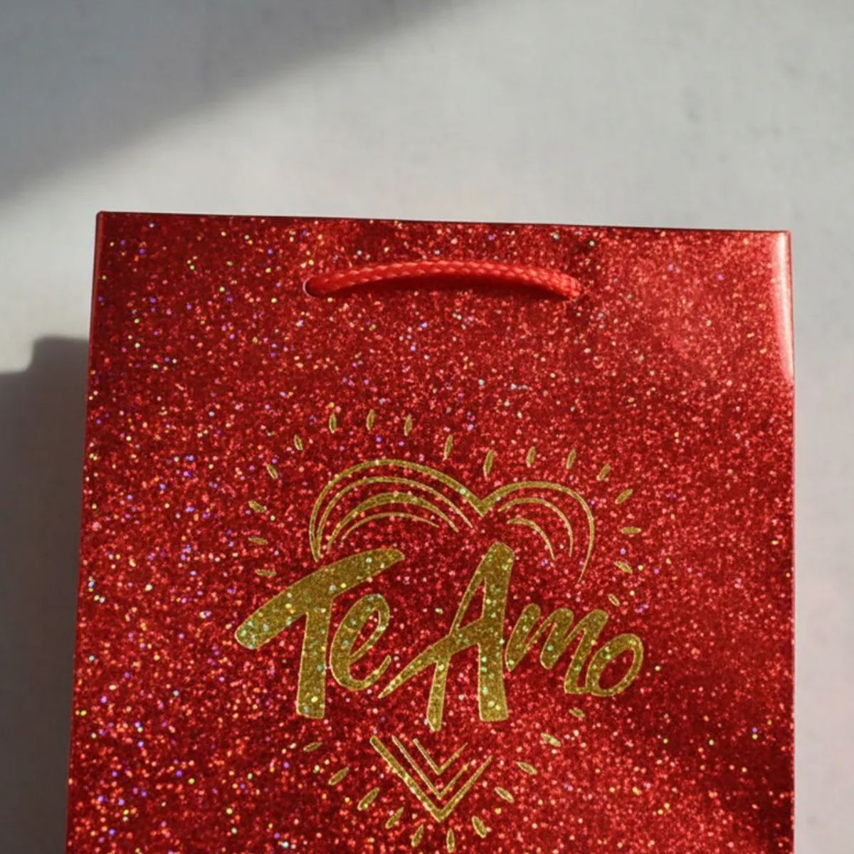 GENERICO - Set x 12 Bolsa de regalo holográfica Te Amo colores