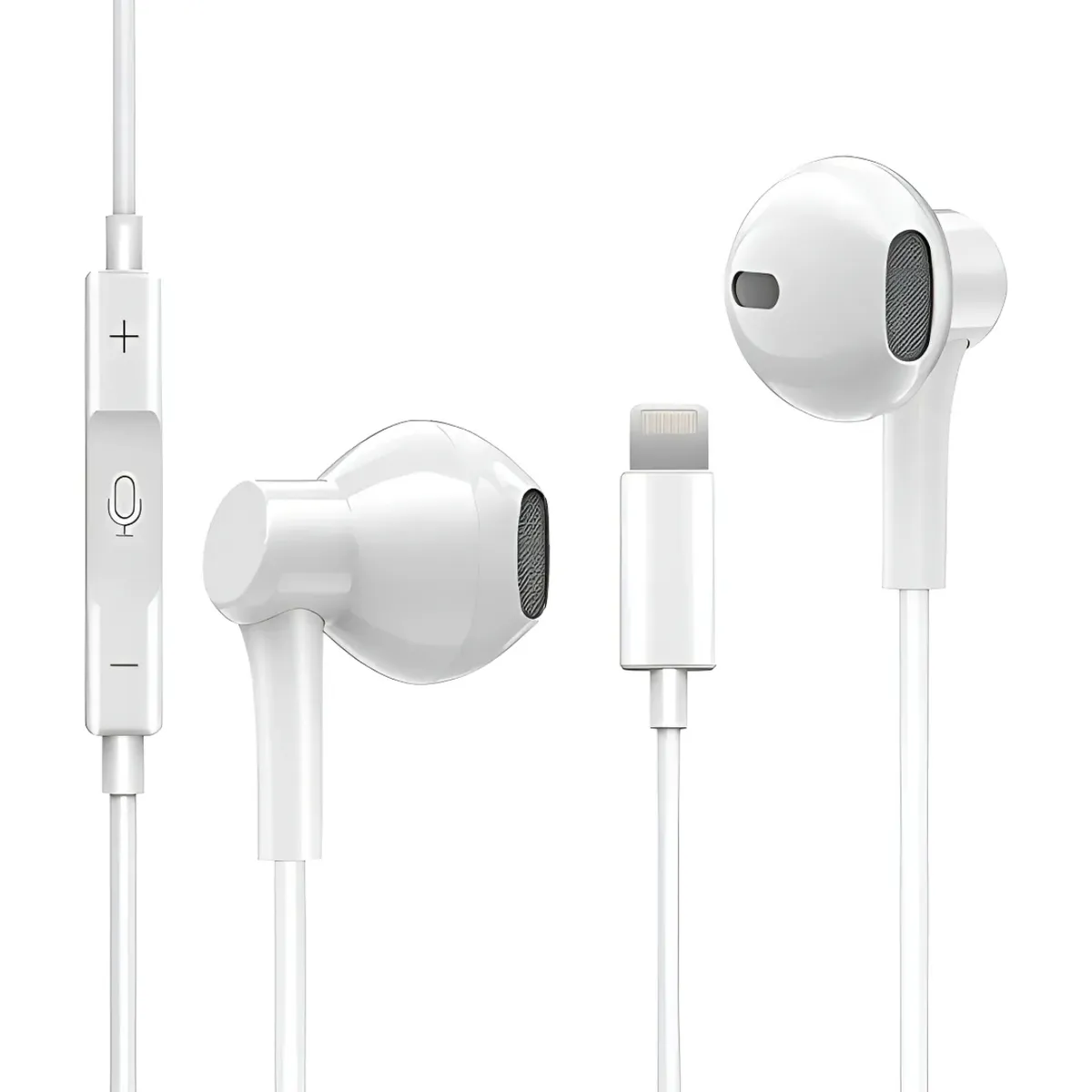 GENERICO - Auriculares Para iPhone Con Cable Lightning certificados Mf
