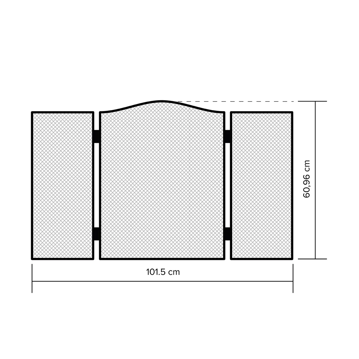 BOSCA - Pantalla Proteccion para Calefactores L101.5 x H 60