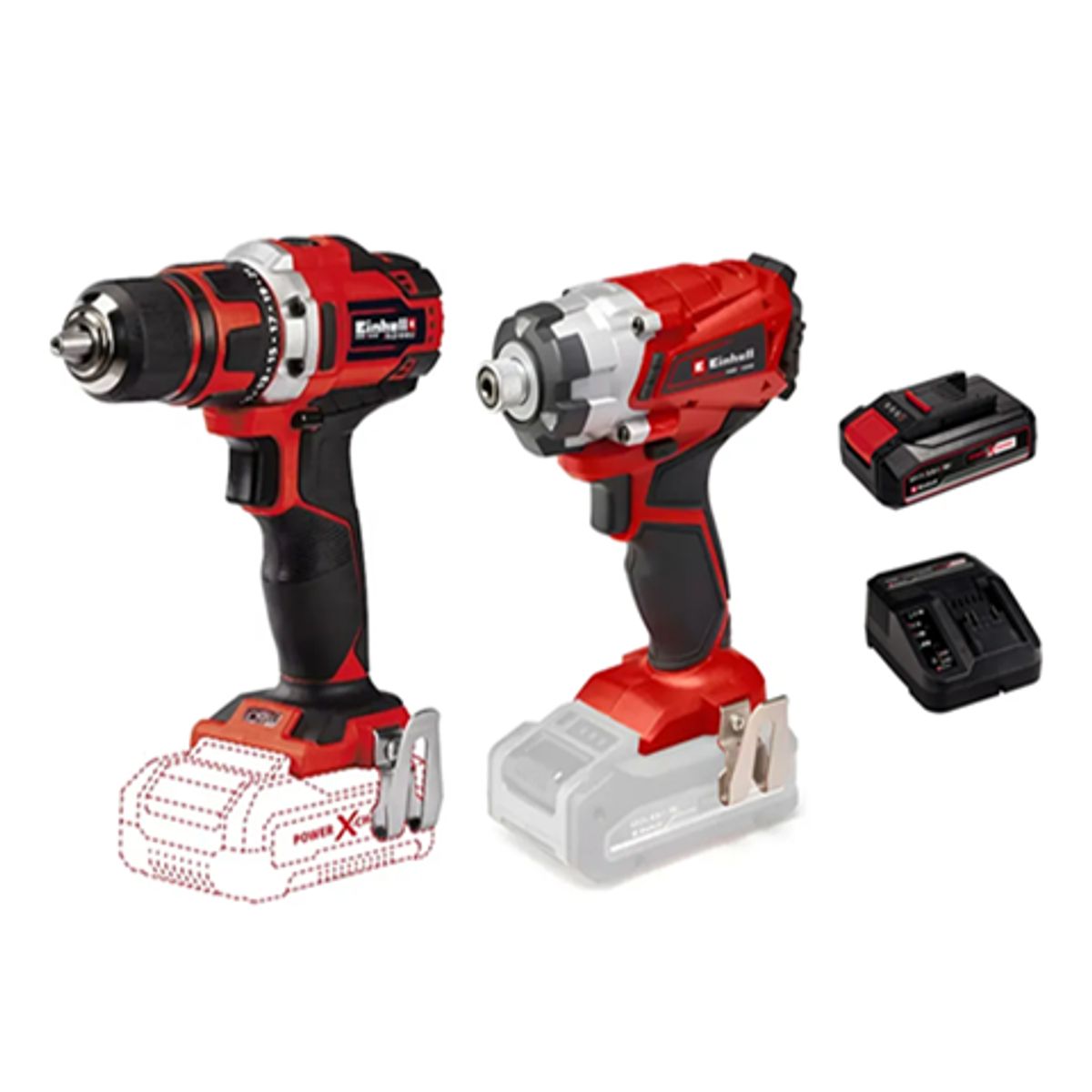 EINHELL - Taladro Atornillador + Atornillador Impacto 18v Einhell Unico 45139254510034-12