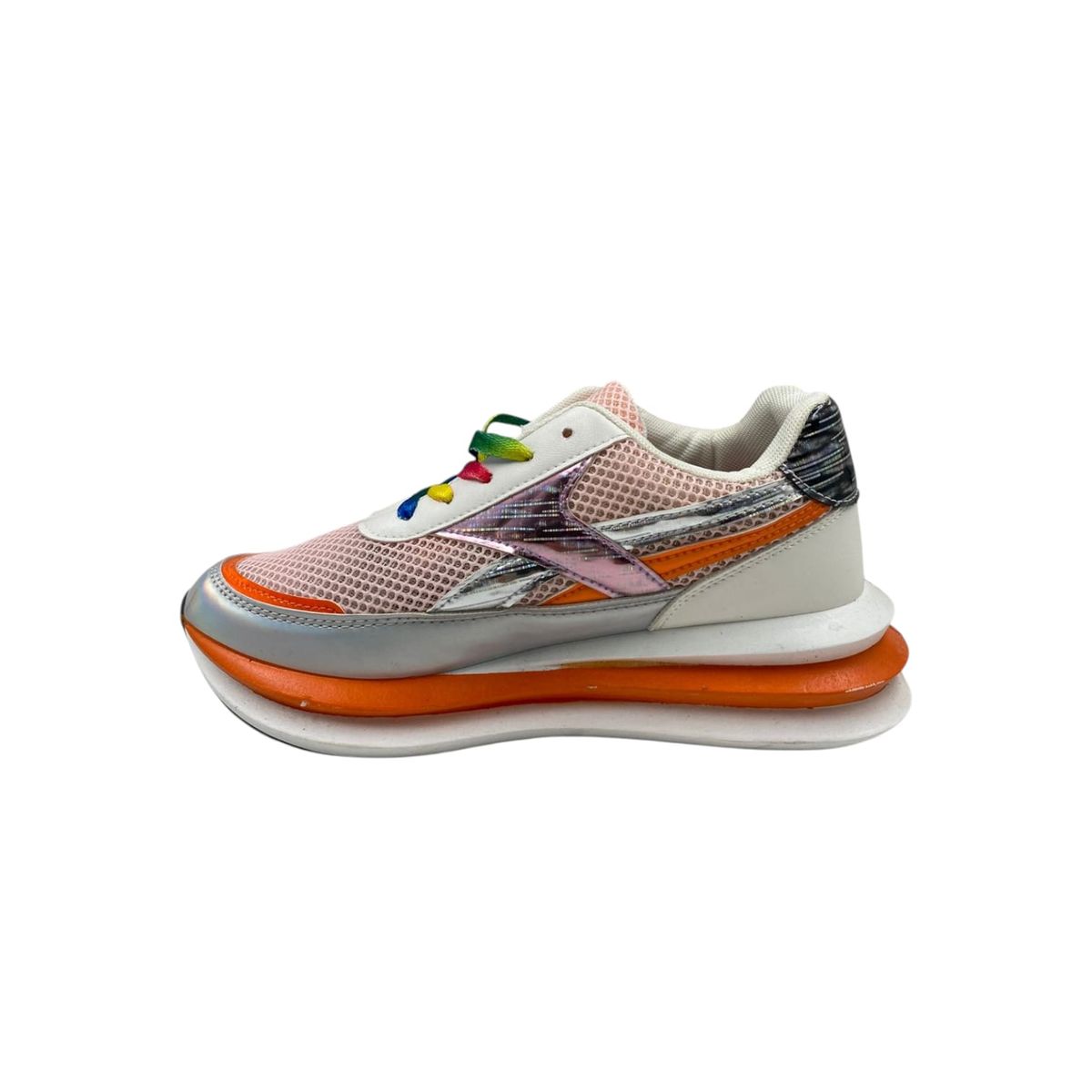 HERIEL - Zapatilla Naranja Plataforma Mujer