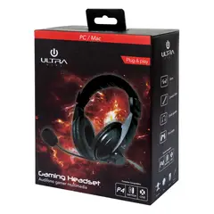 ULTRA - AUDIFONO GAMER 1 PLUG STEREO CON MICROFONO ALAMBRICO