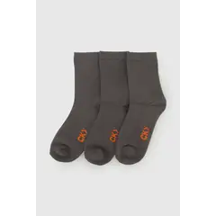 COLLOKY - Calcetín Deportivo Escolar Unisex Gris con 80% Algodón