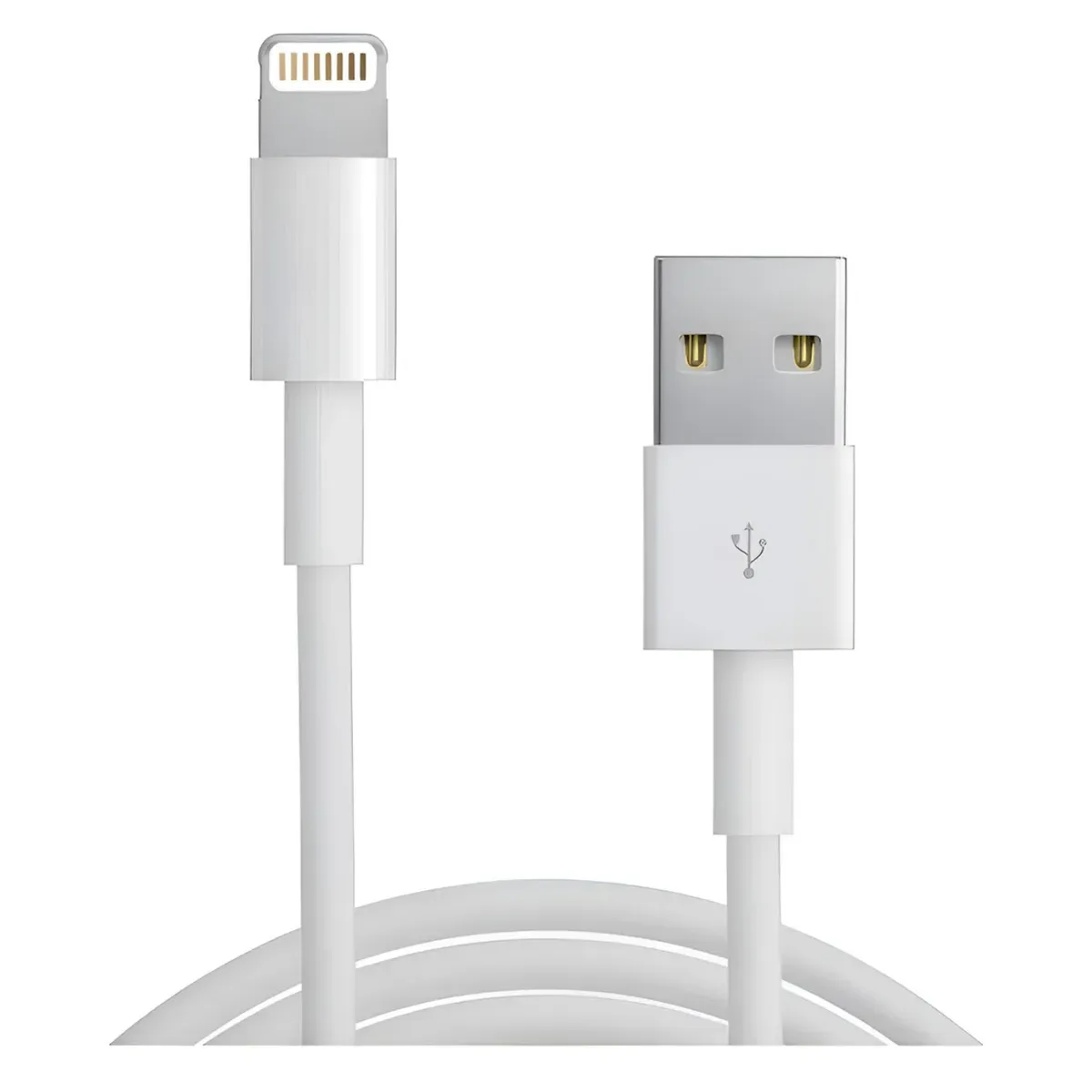 Cable Cargador 1 Metro Para iPhone 11 12 13 14 Blanco, marca GENERICO - Foto Principal