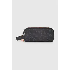 COLLOKY - Estuche Escolar Negro con Tres Compartimentos Amplios