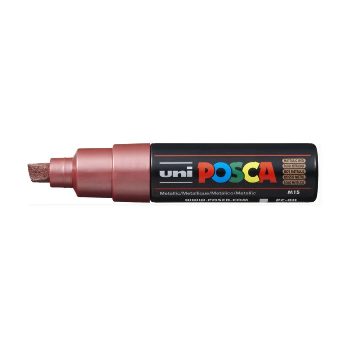UNI POSCA - POSCA MARCADOR ACRILICO  8K ROJO METALICO