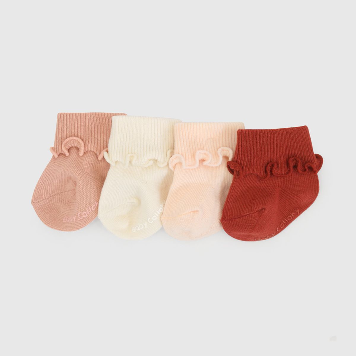 COLLOKY - Calcetin Deportivo Rosa Bebé niña 7524