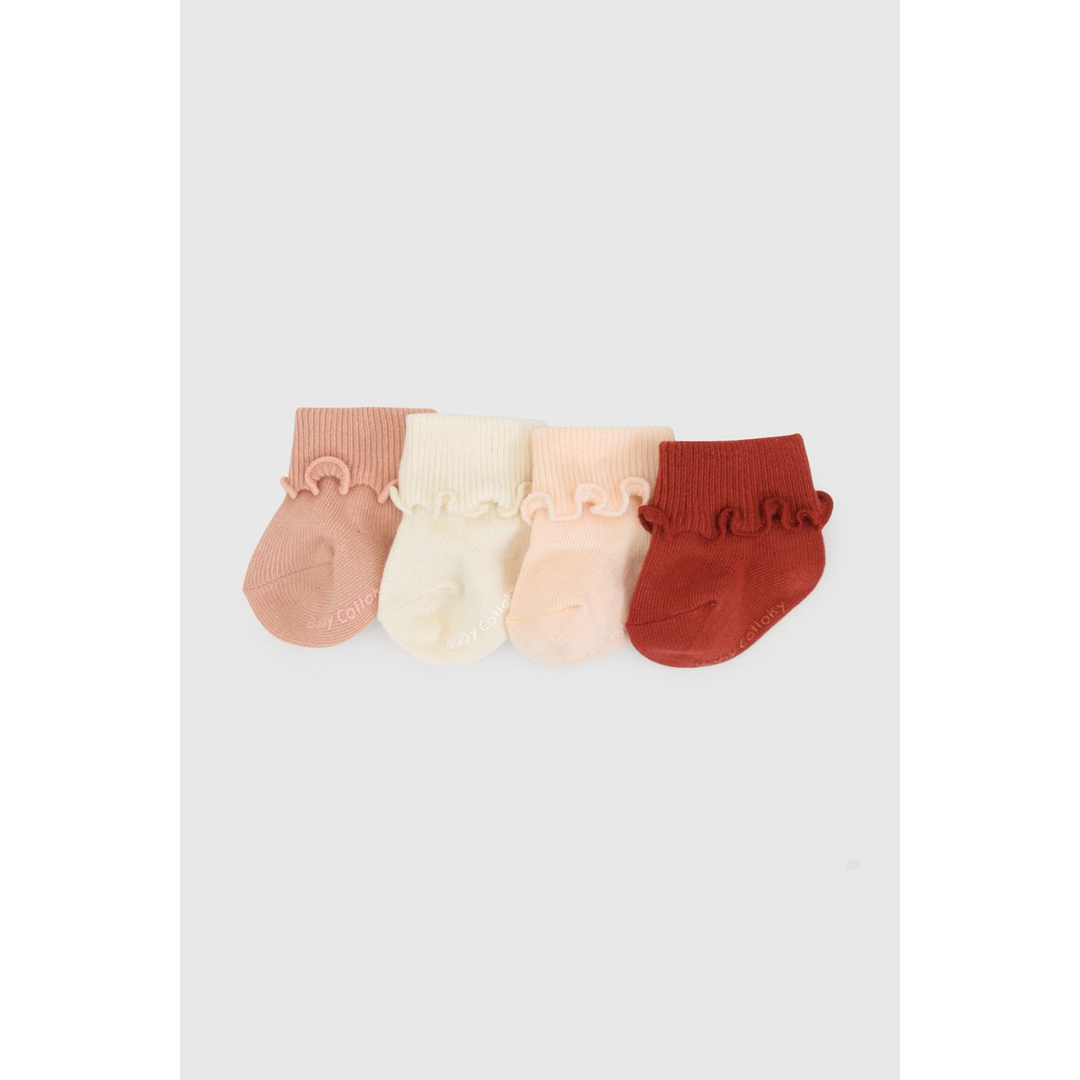 COLLOKY - Calcetin Deportivo Rosa Bebé niña 7524