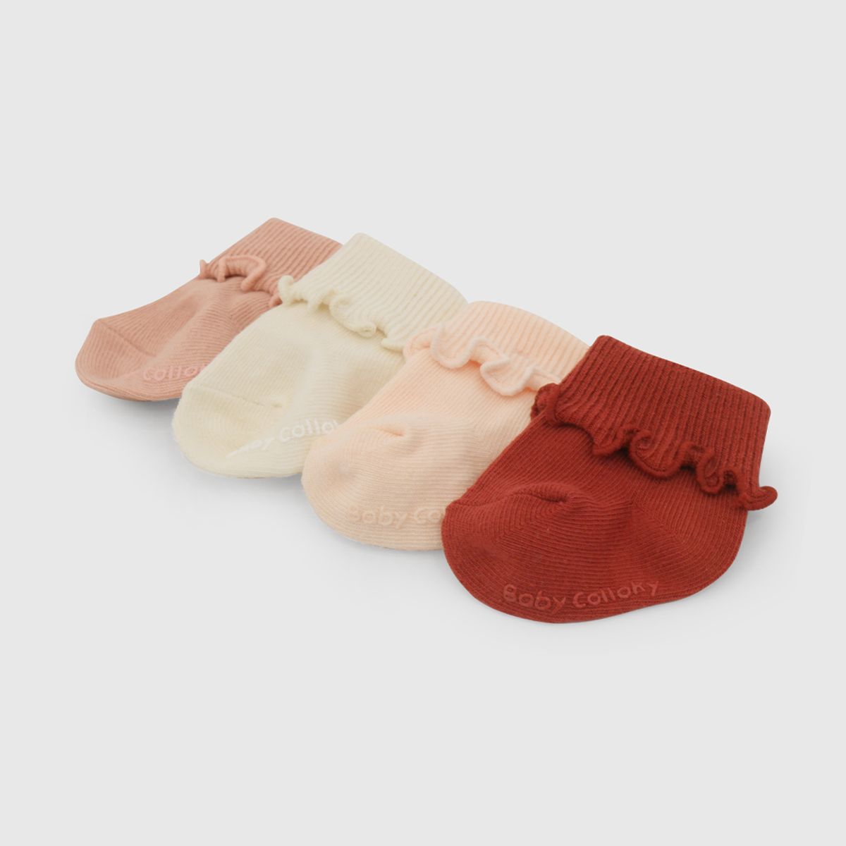 COLLOKY - Calcetin Deportivo Rosa Bebé niña 7524