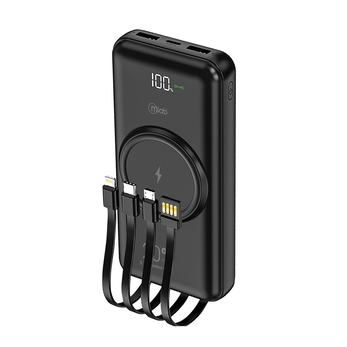 MICROLAB - Cargador Portátil Power Bank 20000mah Microlab