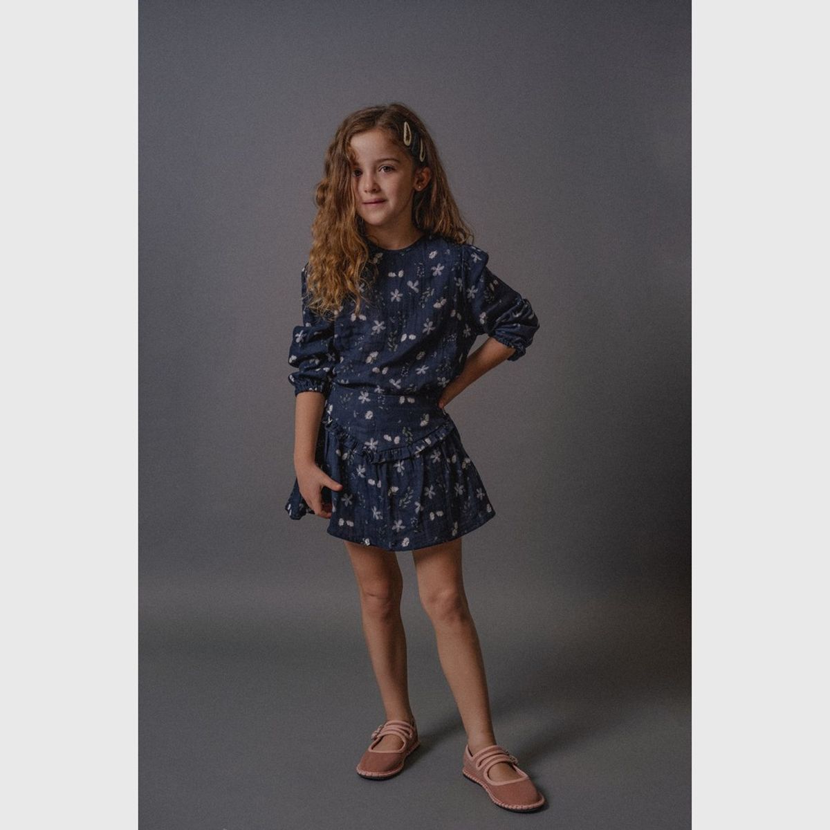COLLOKY - Blusa Azul Niña 7384