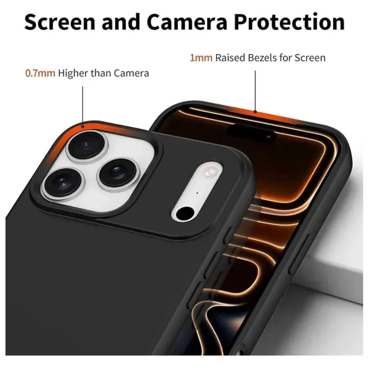 GENERICO - Carcasa Para iPhone 17 Pro Silicona Suave Antigolpes