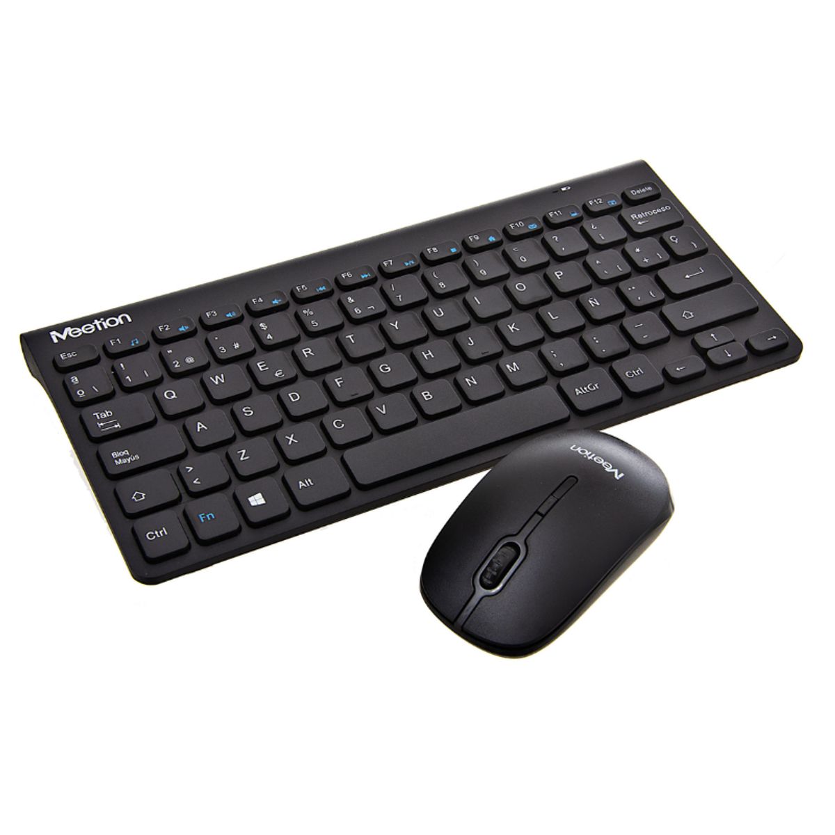 MEETION - Kit Teclado + Mouse Inalámbrico Meetion Mini Español Negro