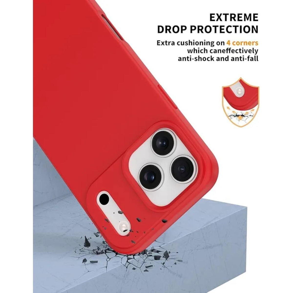 GENERICO - Carcasa Para iPhone 17 Pro Silicona Suave Antigolpes
