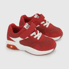 COLLOKY - Zapatilla con luces unisex roja 21-27