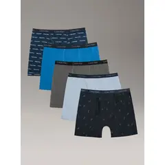 CALVIN KLEIN - Pack 3 Boxérs Brief Cotton Stretch para Niño Azul