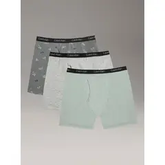 CALVIN KLEIN - Pack 3 Boxérs Brief Cotton Stretch para Niño Gris