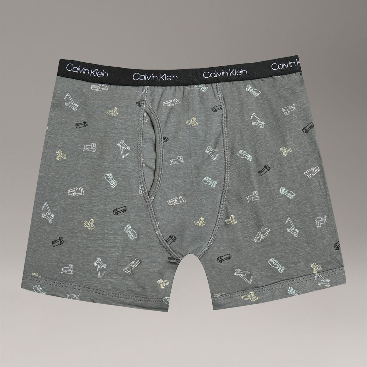 CALVIN KLEIN - Pack 3 Boxérs Brief Cotton Stretch  para Niño Gris Calvin Klein