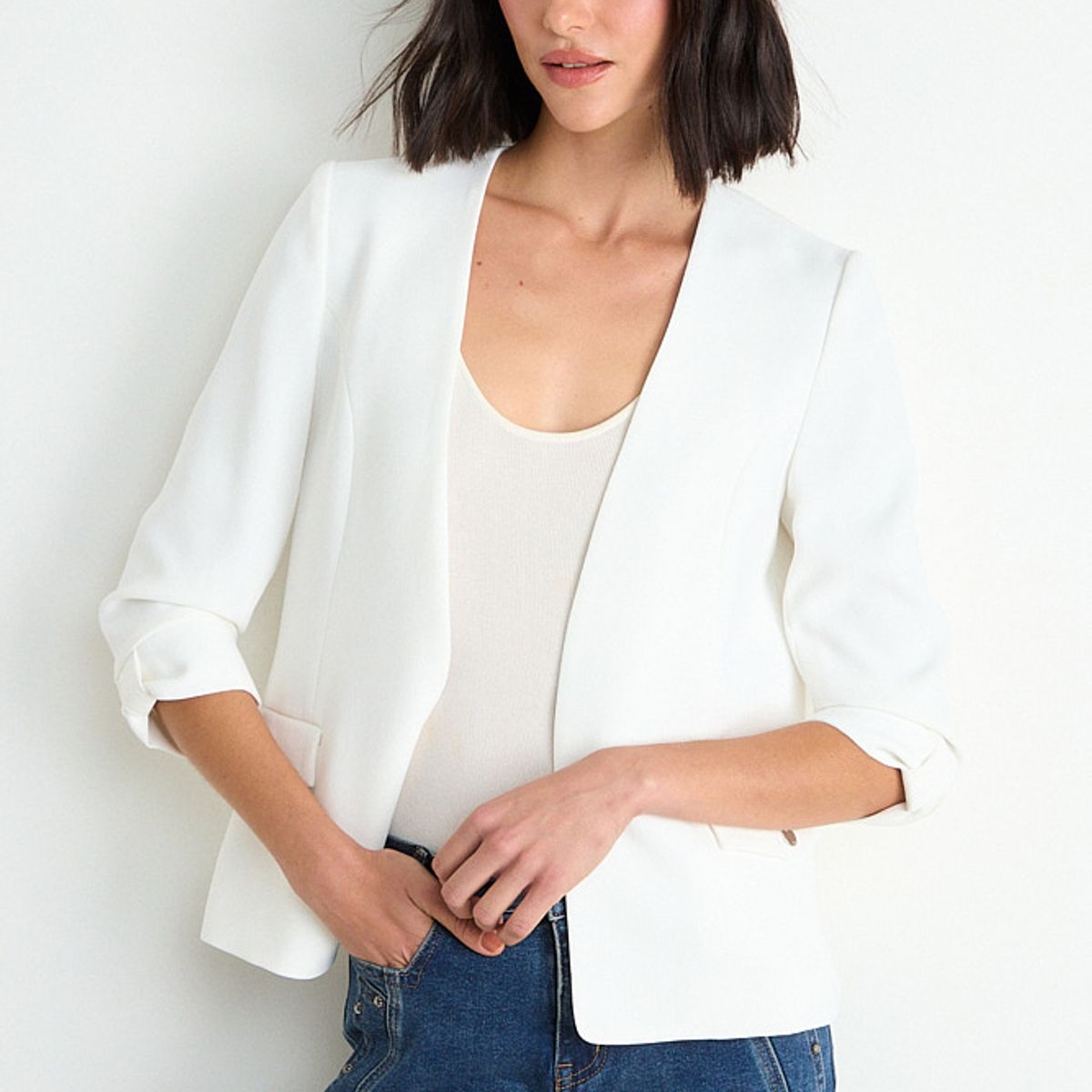 ASH - Blazer Liso Mujer Crudo Ash