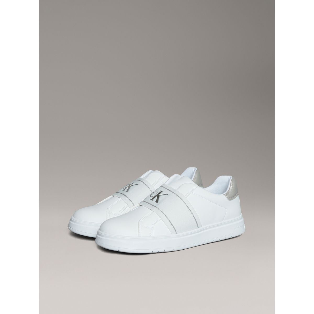 CALVIN KLEIN - Zapatillas Niña con Banda Elástica Blanco Calvin Klein