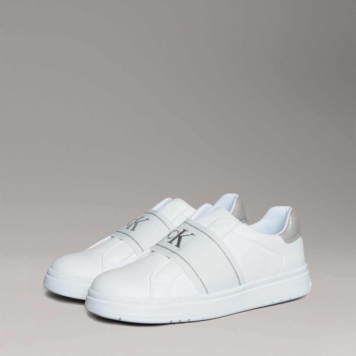 CALVIN KLEIN - Zapatillas Niña con Banda Elástica Blanco Calvin Klein