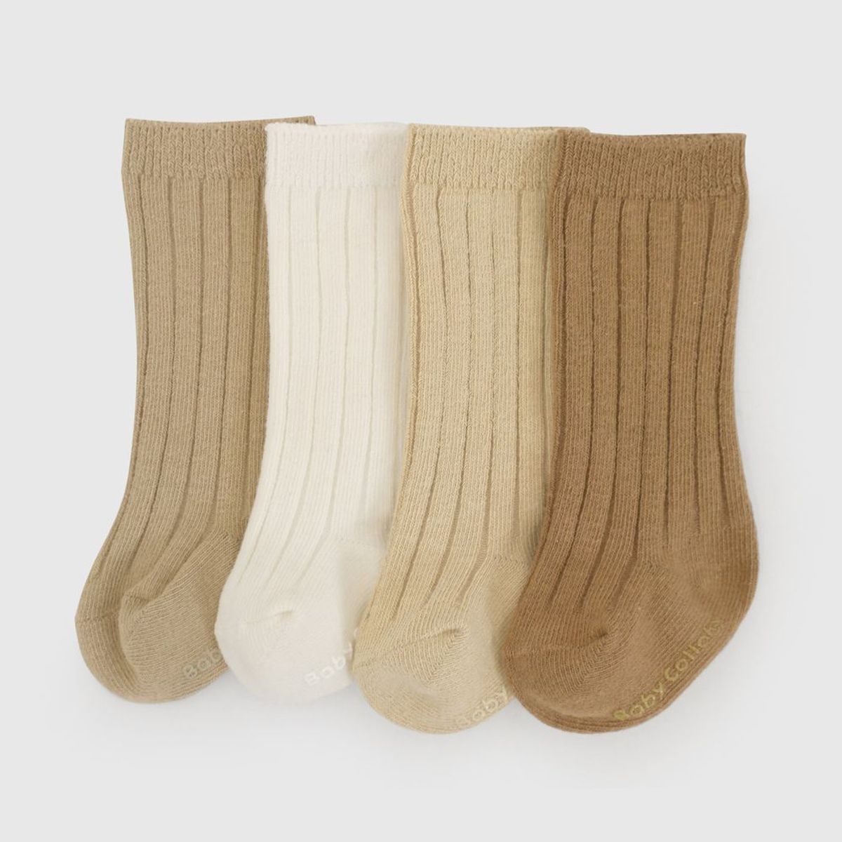 COLLOKY - Calcetin Deportivo Beige Unisex bebé 7513