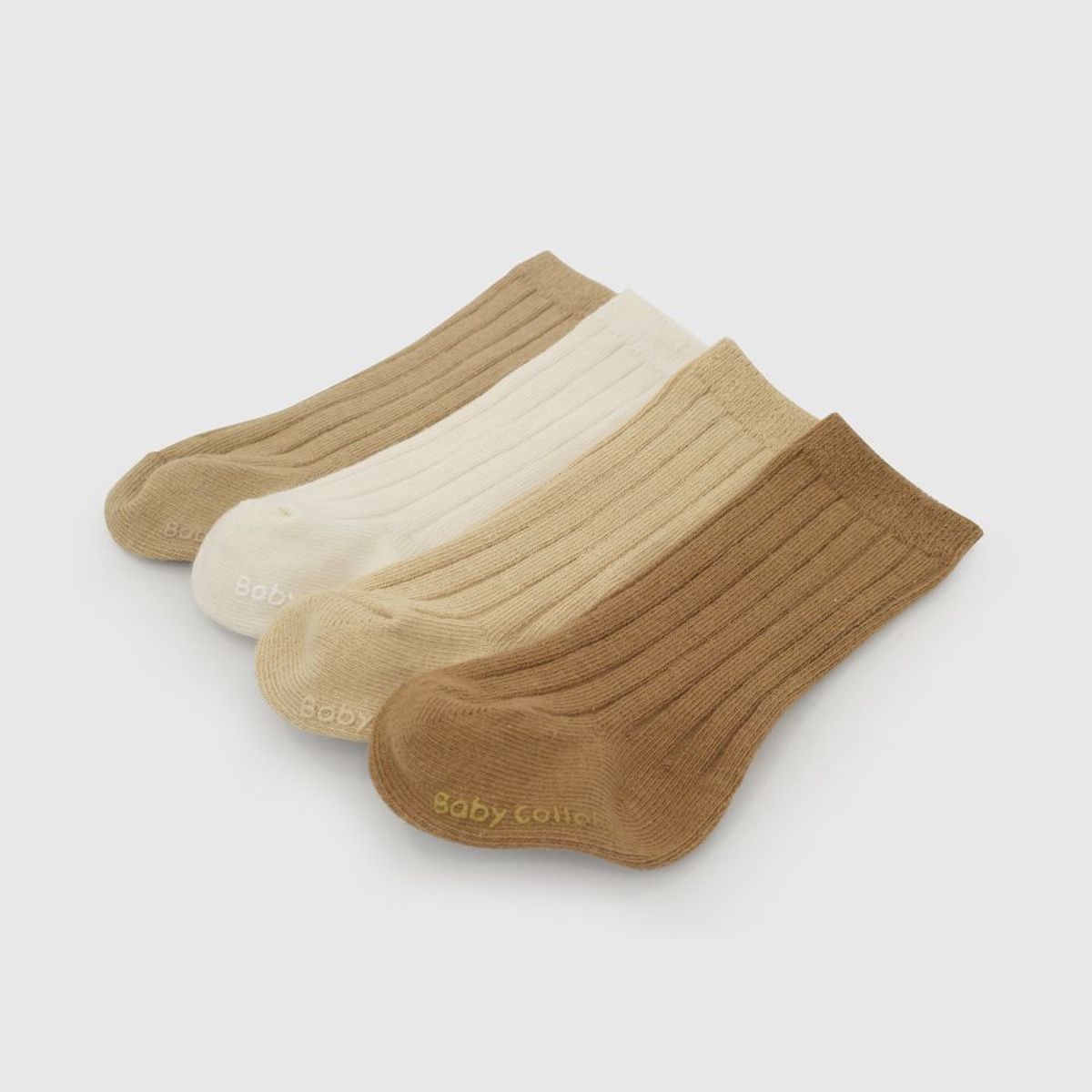 COLLOKY - Calcetin Deportivo Beige Unisex bebé 7513