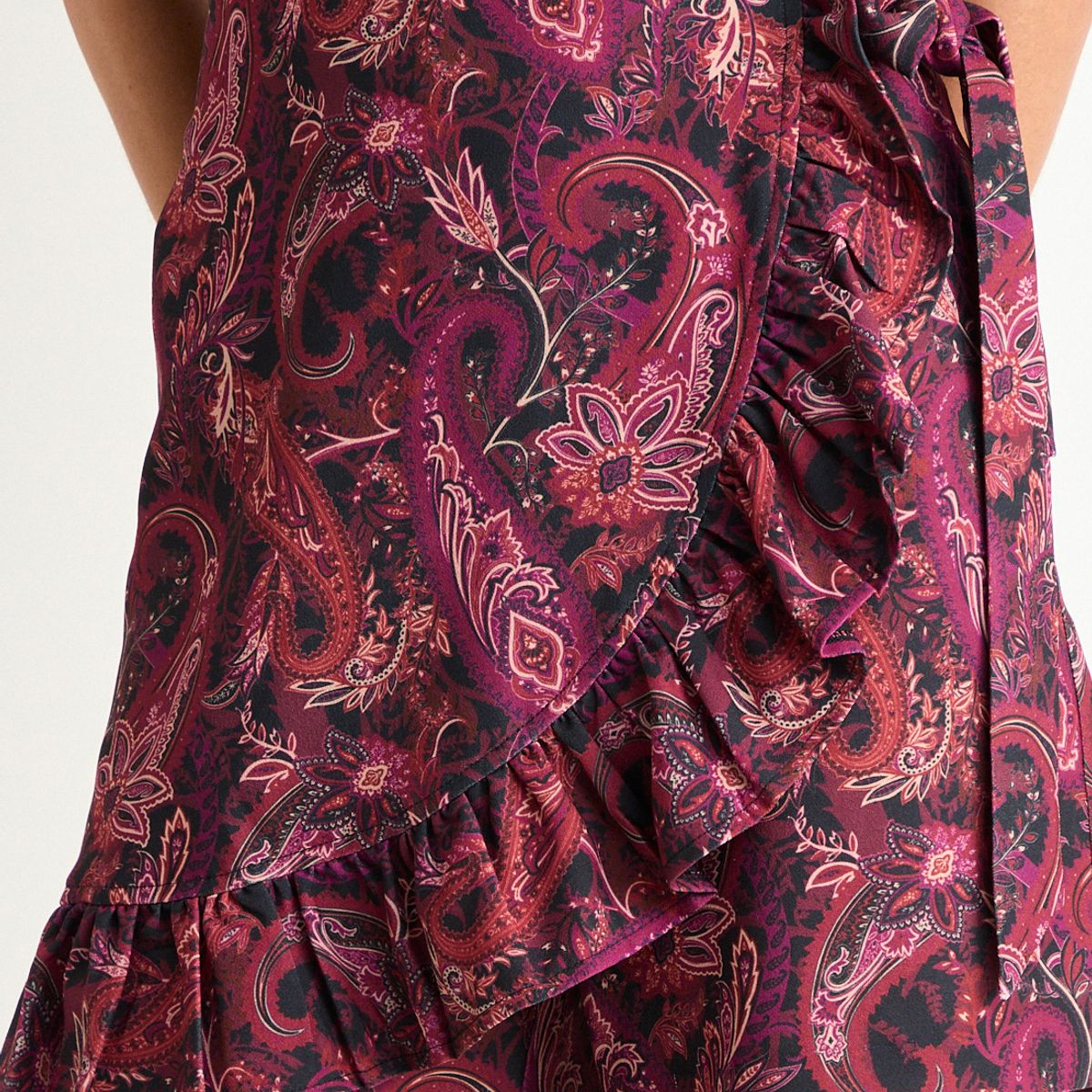 ASH - Skort Fantasia Con Lazo Mujer Burdeos Ash