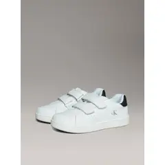 CALVIN KLEIN - Zapatillas Niño Deportivas con Doble Velcro Blanco