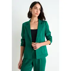 ASH - Casaca Lisa Mujer Verde Oliva