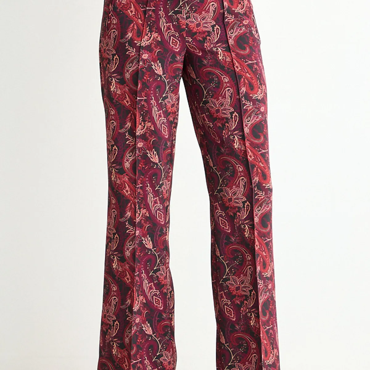 ASH - Pantalon Fantasia Recto Mujer Burdeos Ash