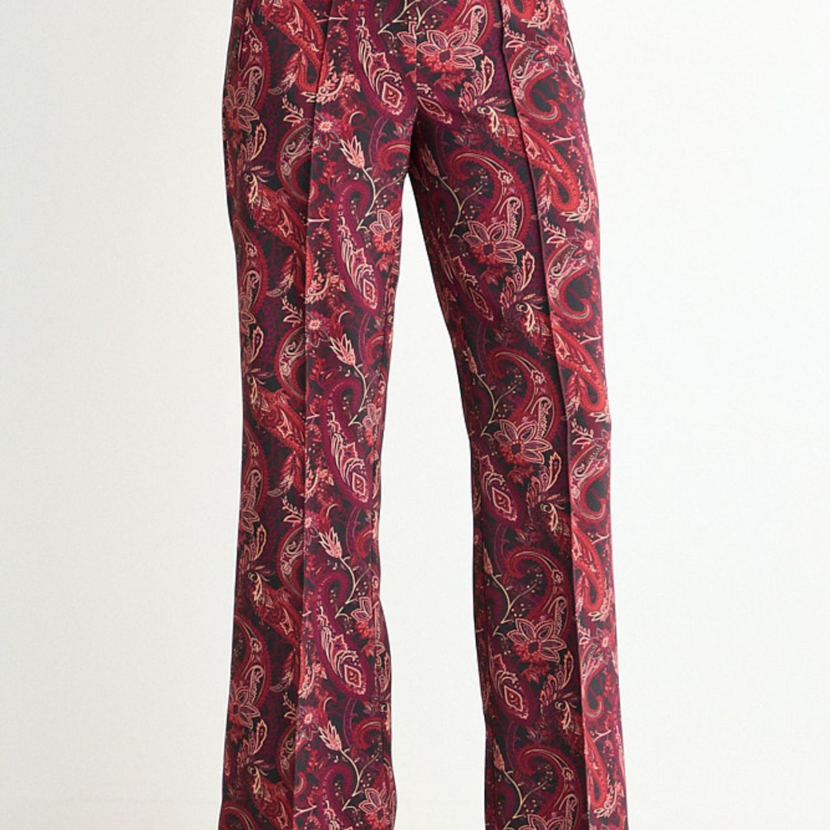 ASH - Pantalon Fantasia Recto Mujer Burdeos Ash