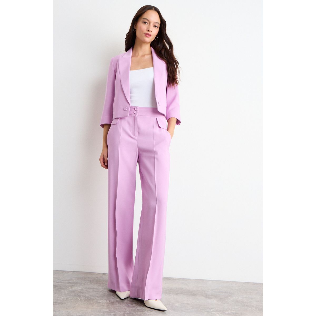 IO - Pantalon Liso Mujer Morado Io
